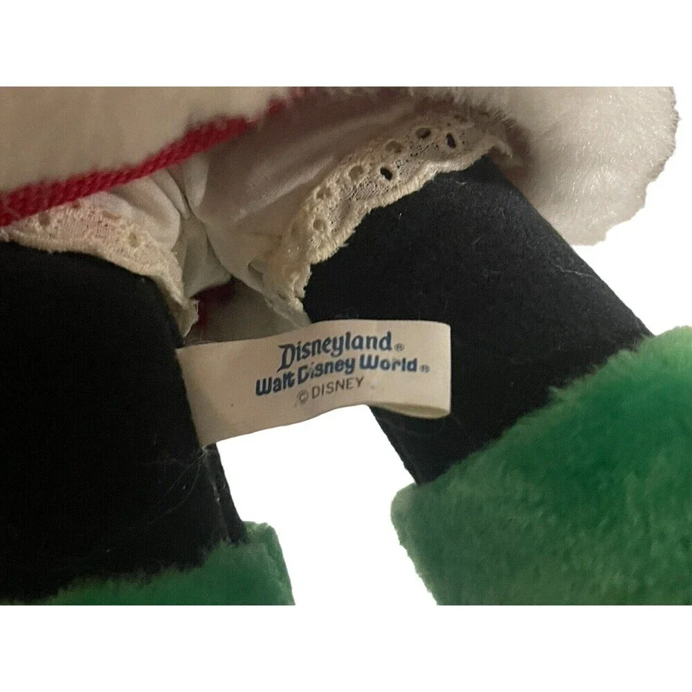 Vintage Disney World Parks Minnie Mouse Christmas Outfit Plush Stuffed Animal